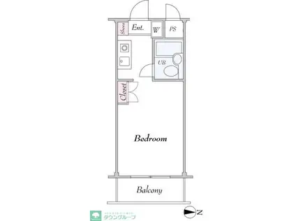 TS GARDEN鶴見市場II(ワンルーム/5階)の間取り写真