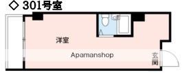 PLENDY-SHARE横浜ベイ(ワンルーム/3階)の間取り写真
