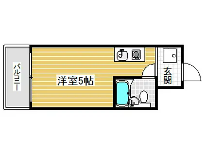 ラ・レジダンス・ド・エリール(ワンルーム/9階)の間取り写真