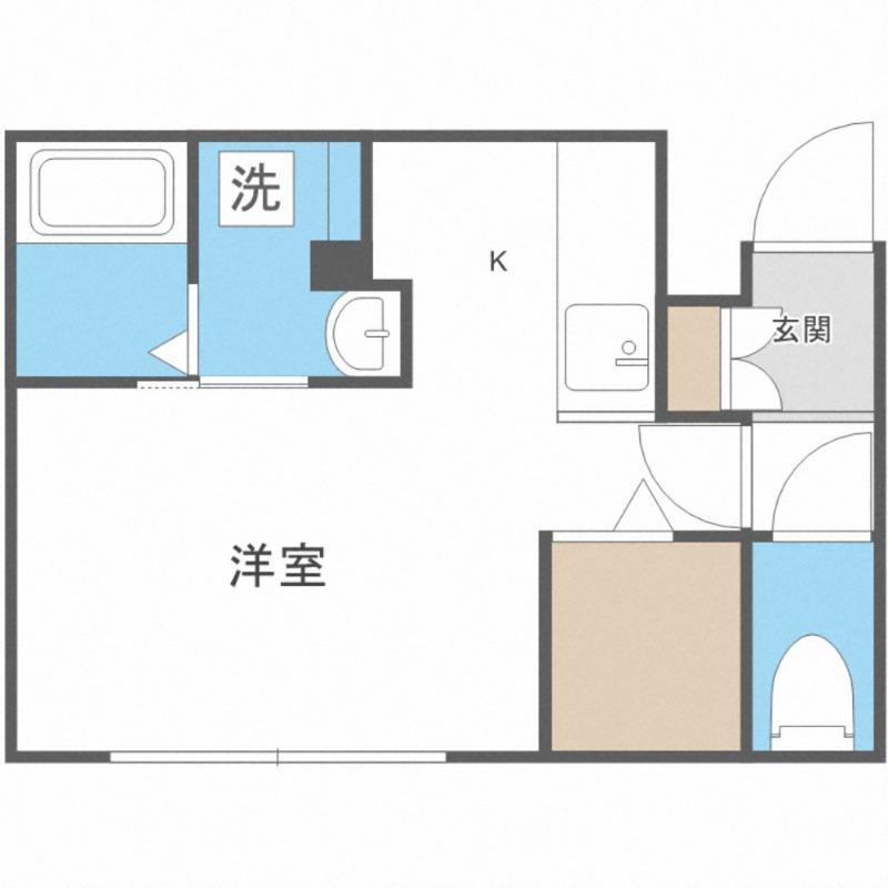 ユーフォリアート(1K/4階)の間取り写真
