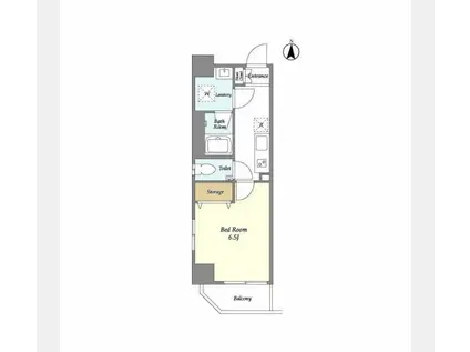 ラスパシオ東陽町レジデンス(1K/2階)の間取り写真