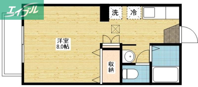 プレミール95(ワンルーム/1階)の間取り写真
