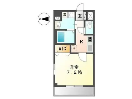 サクラーレ(1K/3階)の間取り写真