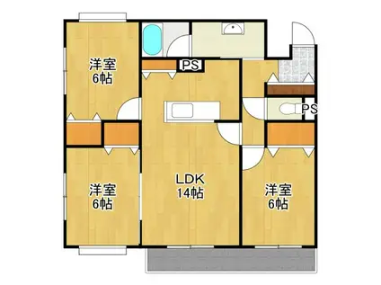 ORCHID(3LDK/2階)の間取り写真