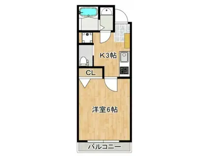 FORTUJINA E(1K/1階)の間取り写真