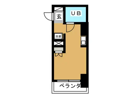 ドルチェ府中TWINEXCEL(ワンルーム/2階)の間取り写真