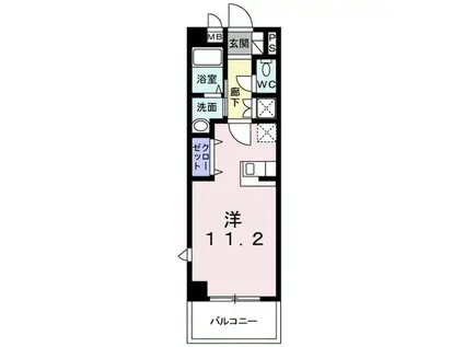 ザ・グレイス・シグマ(1K/2階)の間取り写真