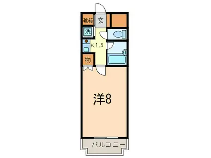 熱田泰文堂ビル(1K/6階)の間取り写真