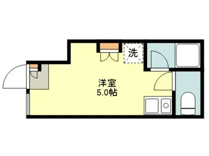 ルミエスタ小金井(ワンルーム/1階)の間取り写真