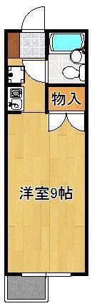 シャルム折尾(ワンルーム/4階)の間取り写真
