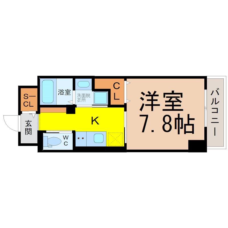 メゾン ミール(1K/5階)の間取り写真