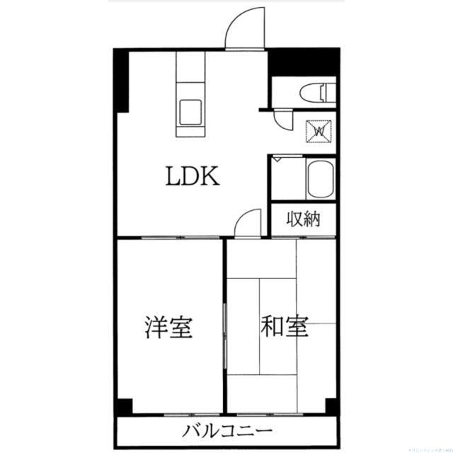 第3伸和コーポ(2DK/2階)の間取り写真