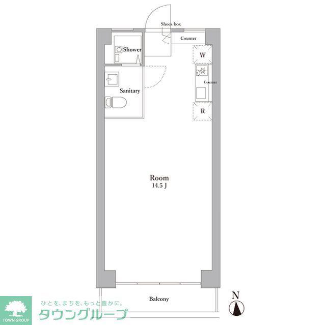 ARK HOUSE TD(ワンルーム/3階)の間取り写真