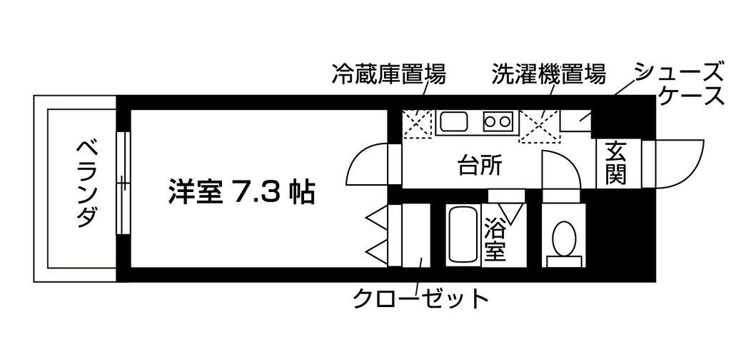 アルファード秋葉原(1K/10階)の間取り写真