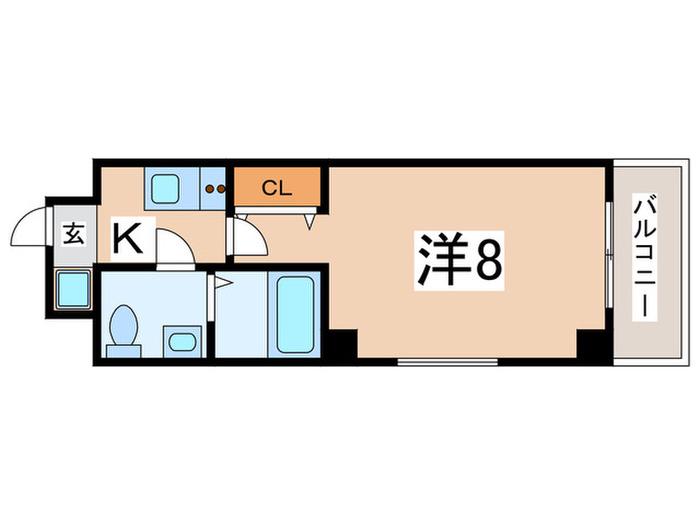 CO.LABO天王寺(1K/6階)の間取り写真