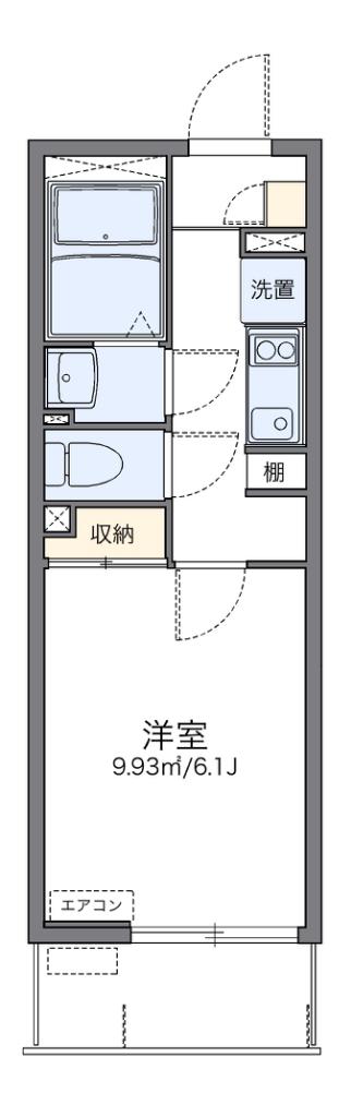 レオネクストノワール久が原(1K/2階)の間取り写真