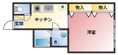 田町駅前ビル(1K/3階)の間取り写真