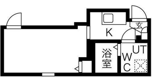 BUZZ平和台(1K/2階)の間取り写真