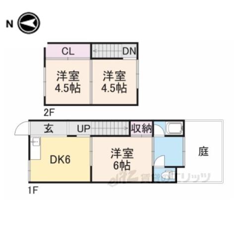 オレンジハイツ(3DK/1階)の間取り写真