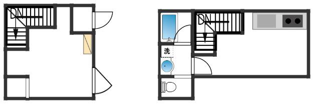 SMART RESIDENCE IOTELE 初台(1DK/B1階)の間取り写真
