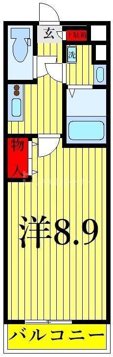 アクシス瑞江(1K/2階)の間取り写真