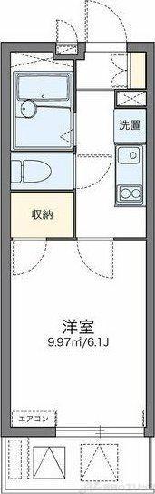 レオパレス南金田(1K/1階)の間取り写真