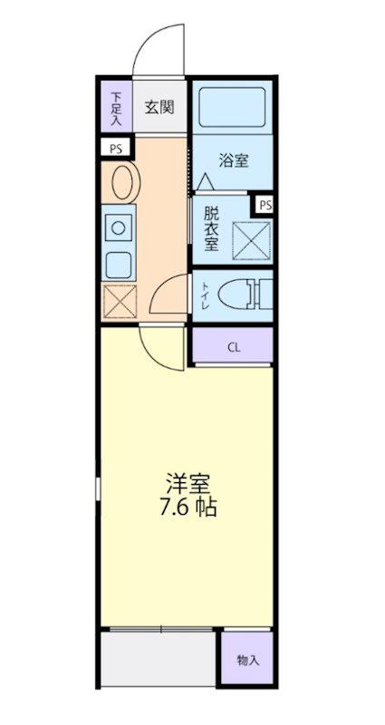 RAFFINE武蔵高萩(1K/1階)の間取り写真