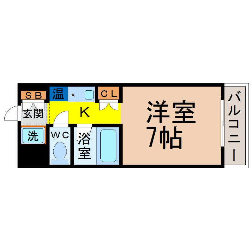 コア・パレス(1K/3階)の間取り写真