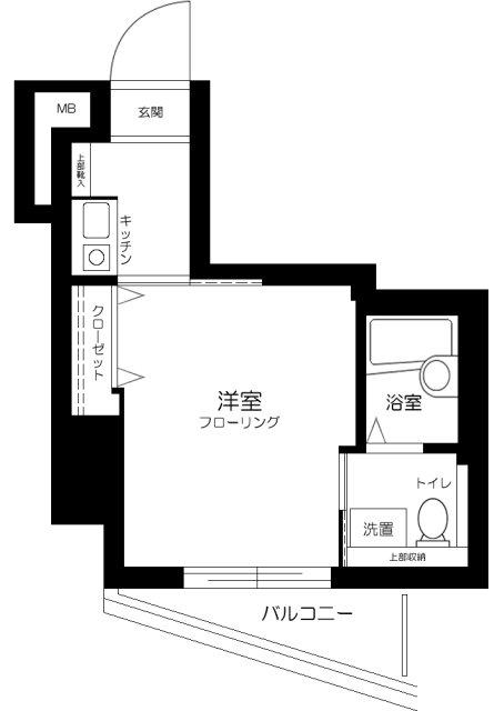 プレスタイルアイディ馬込(1K/1階)の間取り写真