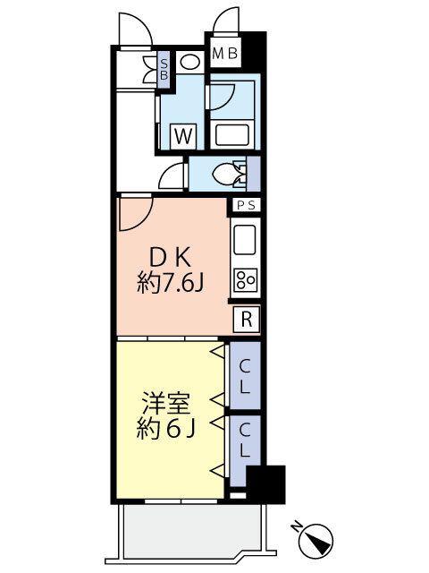 ダイアパレス西巣鴨II(1DK/2階)の間取り写真