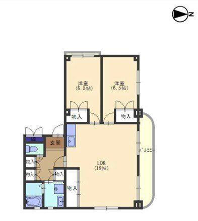 雅マンションI(2LDK/3階)の間取り写真