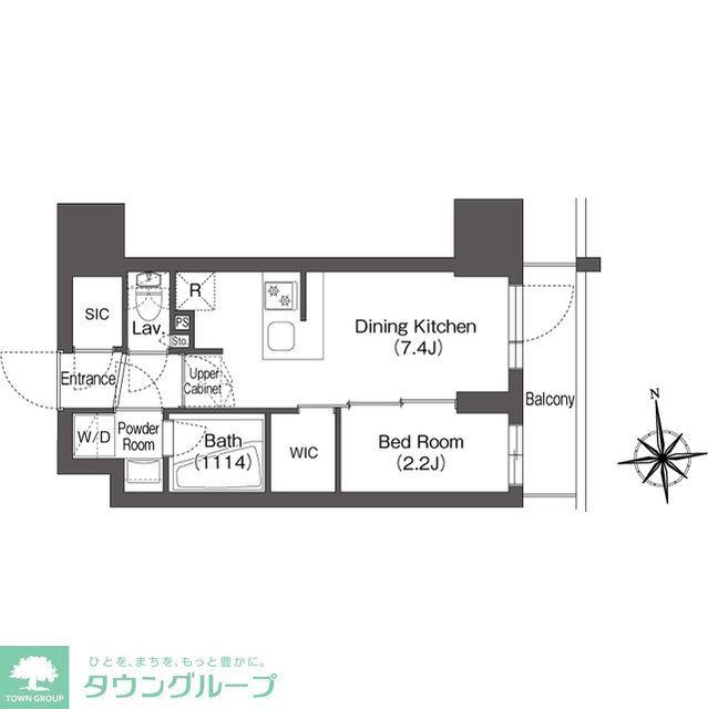 コンフォリア王子(1DK/7階)の間取り写真
