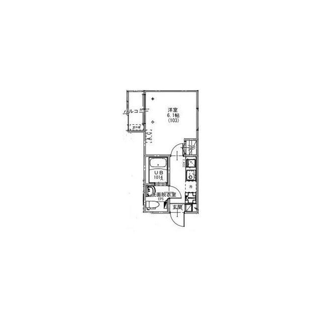 KEIAI RESIDENCE せんげん台VII(1K/3階)の間取り写真