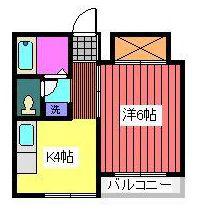 メゾンKM(1K/3階)の間取り写真