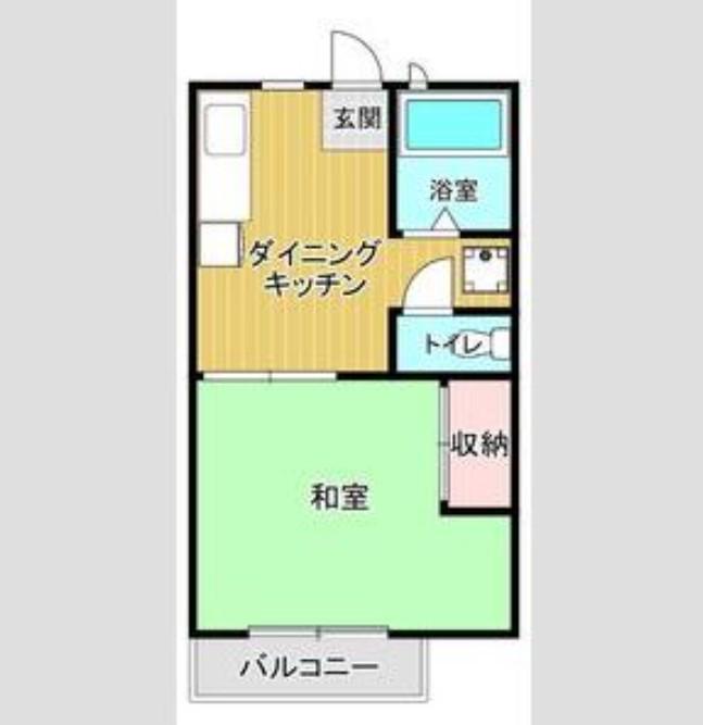 メゾン・アルテミスB(1DK/1階)の間取り写真