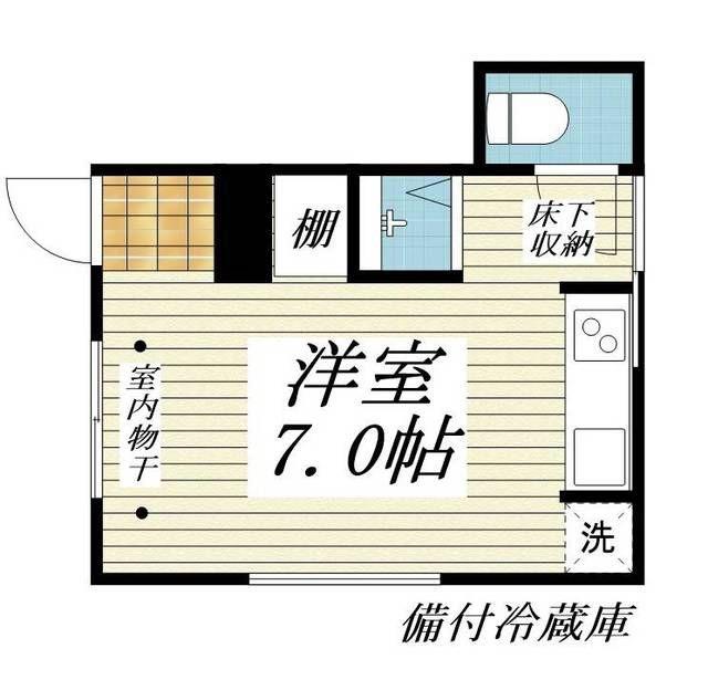 I-WOOD久我山(ワンルーム/1階)の間取り写真