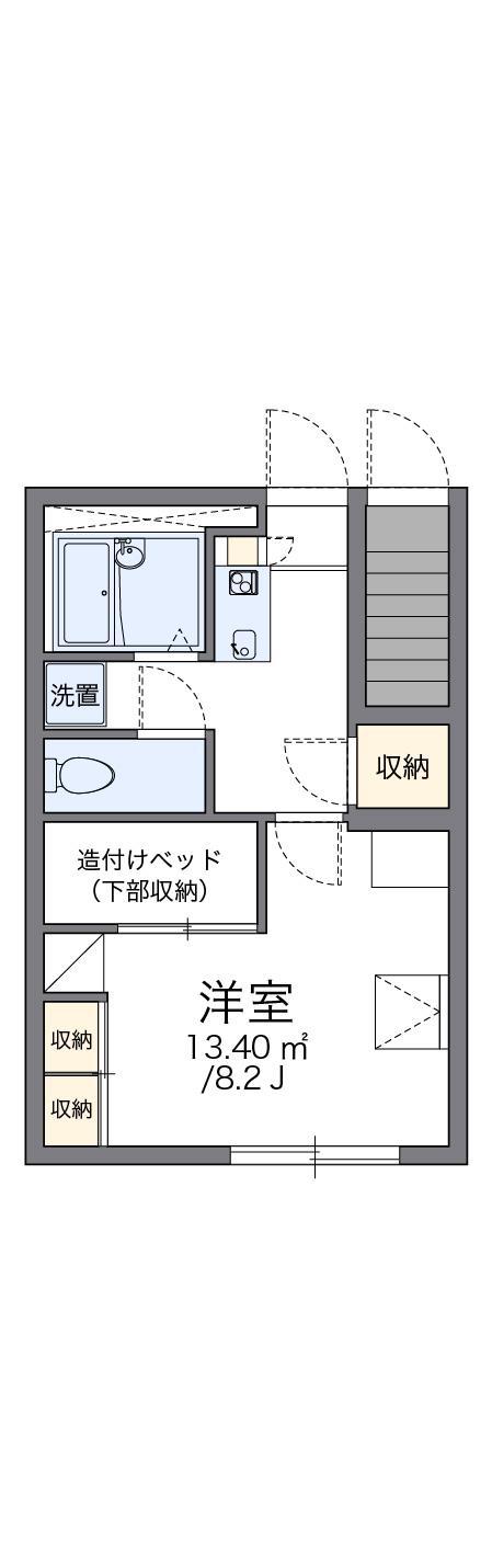 レオパレスマ・メゾン駅南(1K/1階)の間取り写真