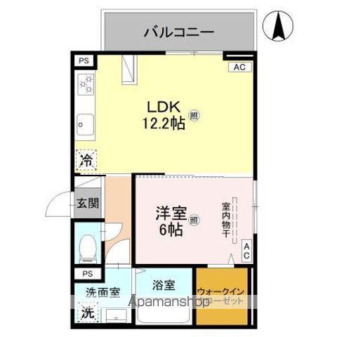 RETORIA阪南町(1LDK/2階)の間取り写真