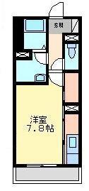 VILLA PORTIER(ワンルーム/1階)の間取り写真