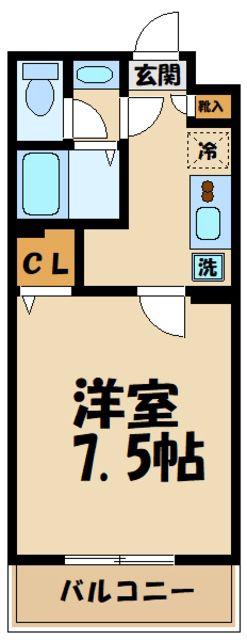 R-STYLE町田(1K/2階)の間取り写真
