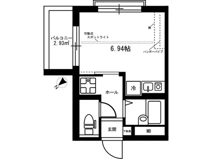 ラ・メゾン・デ・ソイエ(1K/3階)の間取り写真