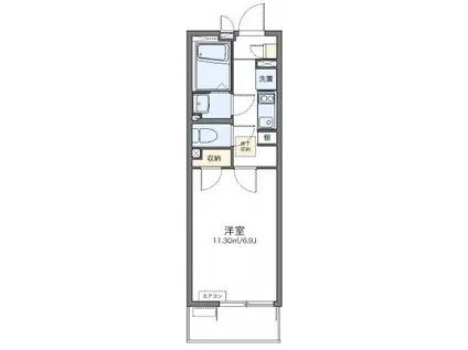 ラッポラ(1K/2階)の間取り写真