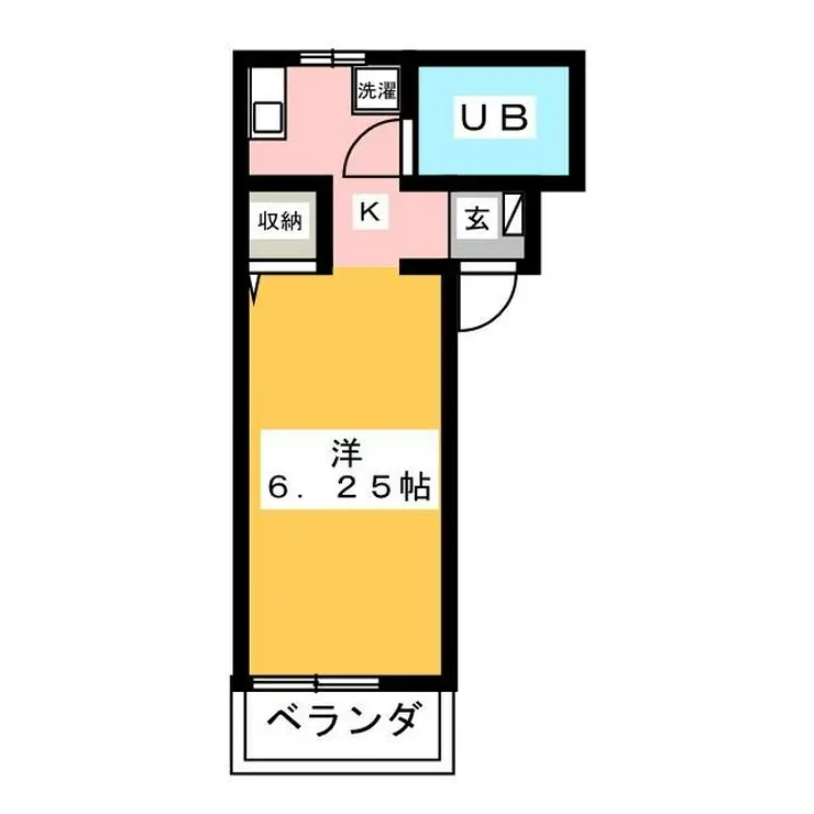 ジュネス花咲 2階階 間取り