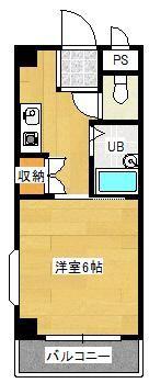 エンジェリ寿(1K/4階)の間取り写真