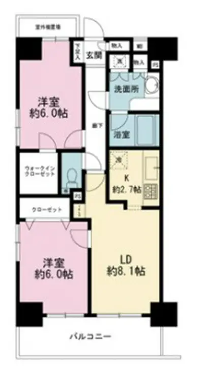 日神パレステージ東新宿イーストフォート 6階階 間取り