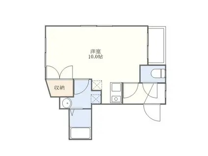 ハピネス桜馬場(ワンルーム/2階)の間取り写真