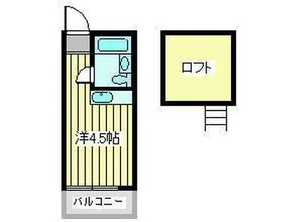 コスモコーポ(ワンルーム/1階)の間取り写真