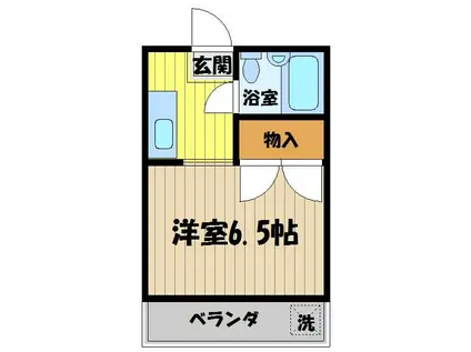 メゾン小金井(1K/1階)の間取り写真