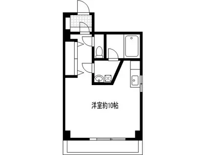 オーク菊名マンション(ワンルーム/4階)の間取り写真