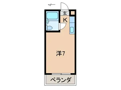 レジデンスアキラ(ワンルーム/2階)の間取り写真